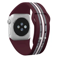 Mississippi State Stripe Apple Watch Band 42/44 MM