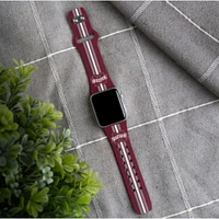 Mississippi State Stripe Apple Watch Band 42/44 MM
