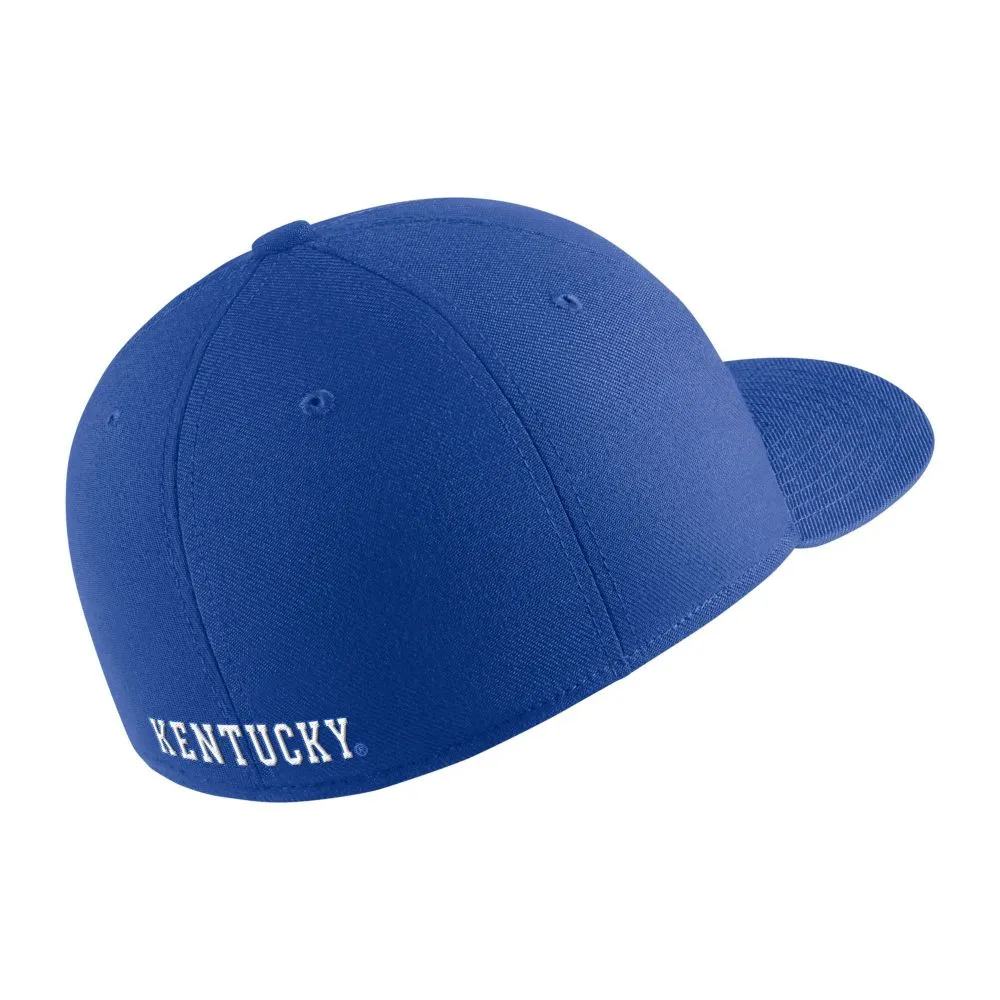 Cats | Kentucky Nike Swoosh Raised Logo Flex Fit Hat Alumni Hall