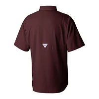 Mississippi State Vault Columbia Tamiami Short Sleeve Woven Shirt