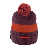  Hokies | Virginia Tech Nike Waffle Knit Pom Cuff Beanie | Alumni Hall