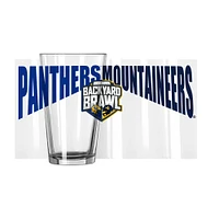 West Virginia Backyard Brawl 16 Oz Pint Glass