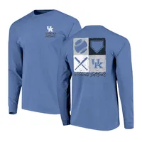 Cats | Kentucky Image One Softball Blocks Comfort Colors Long Sleeve Tee Alumni Hall
