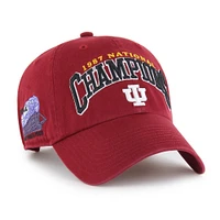 Indiana 47 Brand 1987 Basketball Title Champ Clean Up Adjustable Hat
