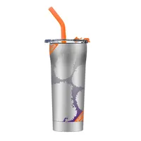  Clemson | Clemson Stripe Straw Tumbler | Alumni Hall