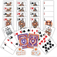 Clemson 2-Pack Playing Cards and Dice Set