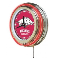 Arkansas 15 inch Neon Wall Clock