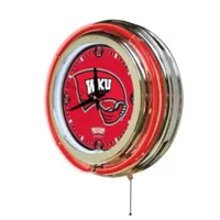  Wku | Western Kentucky 15 Inch Neon Wall Clock | Alumni Hall