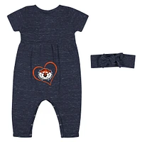 Auburn Colosseum Infant Fleet Romper and Headband