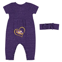 LSU Colosseum Infant Fleet Romper and Headband