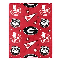 Georgia Northwest Pennant Mickey Pillow & Silk Throw Set