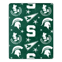 Michigan State Northwest Pennant Mickey Pillow & Silk Throw Set