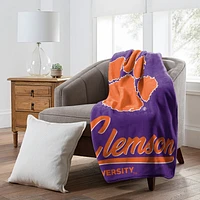 Clemson Northwest Signature Raschel Throw Blanket