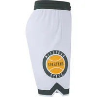 Men's Nike White Michigan State Spartans Limited Retro Basketball Shorts Size: Small
