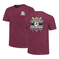 Fsu | Florida State Patterned Baseball Shield Short Sleeve Soft Wash Tee Alumni Hall