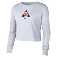 Clemson | Nike Women's Seasonal Long Sleeve Crop Tee Alumni Hall