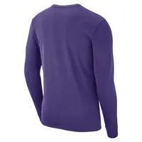 Lsu | Nike Men's Repeating Logo Cotton Long Sleeve Tee Alumni Hall