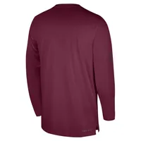 Fsu | Florida State Nike Dri- Fit Uv Coaches Long Sleeve Top Alumni Hall