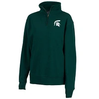 Michigan State Zoozatz Sport Crew 1/4 Zip Pullover