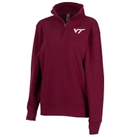 Virginia Tech Zoozatz Sport Crew 1/4 Zip Pullover