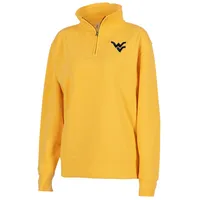 Wvu | West Virginia Zoozatz Women's Sport Crew 1/4 Zip Pullover Alumni Hall