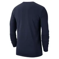 Wvu | West Virginia Nike Men's Dri- Fit Team Issue Football Long Sleeve Tee Alumni Hall