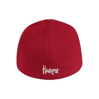 Huskers | Nebraska Adidas Coach Structured Flex Fit Hat Alumni Hall