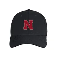 Huskers | Nebraska Adidas Coach Structured Flex Fit Hat Alumni Hall