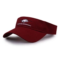 Arkansas The Game Circle Split Bar Velcro Visor