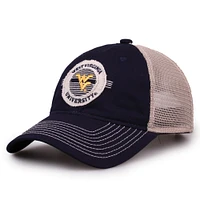 West Virginia The Game Circle Trucker Adjustable Hat