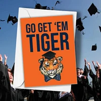Go Get 'Em Tiger Greeting Card