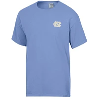 UNC Flower Checkerboard Comfort Wash Tee