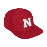  Huskers | Nebraska Adidas Flatbrim Snapback Hat | Alumni Hall