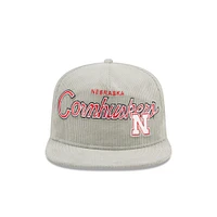 Nebraska New Era Corduroy Golfer Snapback Cap