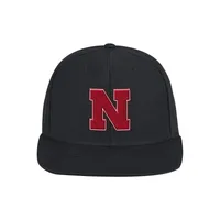 Huskers | Nebraska Adidas Flat Brim Snapback Hat | Alumni Hall