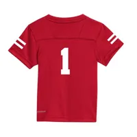 Huskers | Nebraska Adidas # 1 Toddler Replica Football Jersey Alumni Hall