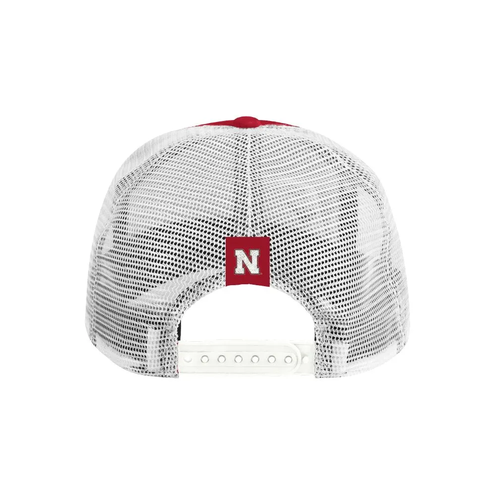  Huskers | Nebraska Adidas Wavy Font Foam Trucker Hat | Alumni Hall