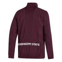 Bulldogs | Mississippi State Adidas Stadium Woven 1/4 Zip Pullover Alumni Hall