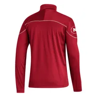 Huskers | Nebraska Adidas Stadium Knit 1/4 Zip Pullover Alumni Hall