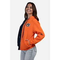 Auburn Hype And Vice Color Block Zip Up Hoodie