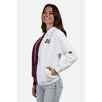 Mississippi State Hype And Vice Color Block Zip Up Hoodie