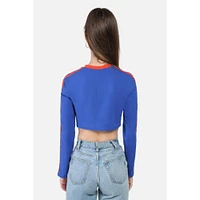 Florida Hype And Vice Super Crop Long Sleeve Top