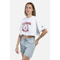 Alabama Hype And Vice Giant Logo Track Top Cropped Tee