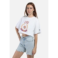 LSU Hype And Vice Giant Logo Track Top Cropped Tee