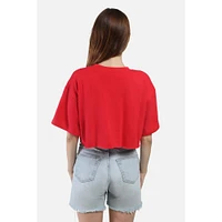 Georgia Hype And Vice Giant Logo Track Top Cropped Tee