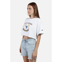 West Virginia Hype And Vice Giant Logo Track Top Cropped Tee