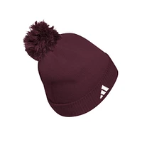 Mississippi State Adidas Cuffed Knit Pom Beanie