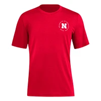 Nebraska Adidas Home Stack Blend Tee