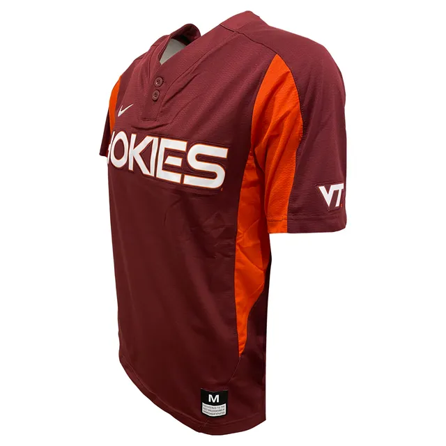 Virginia Tech Hokies #15 Game Used White Baseball Jersey 032