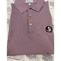 Fsu | Florida State Men's Peter Millar Jubilee Stripe Jersey Polo Alumni Hall